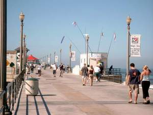 Huntington Beach am Pazifik - auf dem Pier