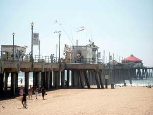 Huntington Beach am Pazifik - der Pier