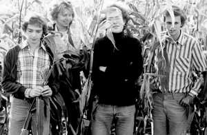 Die Gruppe Bluegrass Express im Jahr 1975 (von links): Hajo Windolph, Rolf Sieker, Ulrich M�ller, Ulrich Sieker