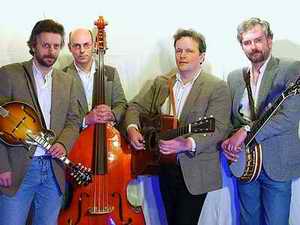 Die Bluegrass Formation GroundSpeed: v.l. Ulli Siekert, Bernd Nollenberg, Matthias Malcher, Edwin Herkert