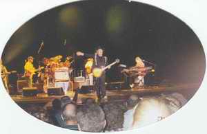 John Anderson on stage - saying good-bye