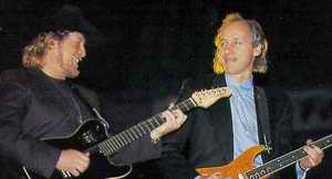 Country S�nger John Anderson und Mark Knopfler