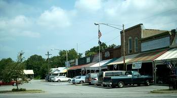 Der "Ortskern" von Bell Buckle, Tennessee. Aufnahme: Florian Agreiter