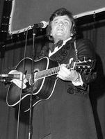 Johnny Cash in Boeblingen im April 1978