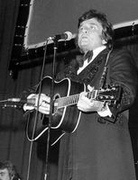 Johnny Cash in Boeblingen im April 1978
