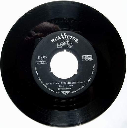 Elvis Presley:Die deutsche Originalsingle "I�m Left, You�re Right, She�s Gone""
