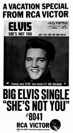 Elvis Presley: Ank�ndigung der Single "She�s Not You" in Music Reporter