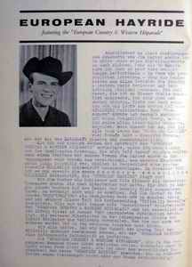 Nummer 1 der EUROPEAN HAYRIDE-Zeitschrift vom Dezember 1962. Archiv Hauke Str�bing