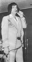 Joe Stampley am 27. Januar 1977 in Schw�bisch Hall. Bild: Hauke Str�bing