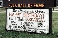 Jimmy Driftwood Barn in Mountain View, Arkansas. Bild: Hauke Str�bing