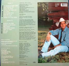Garth Brooks-Langspielplatte "No Fences", R�ckseite 